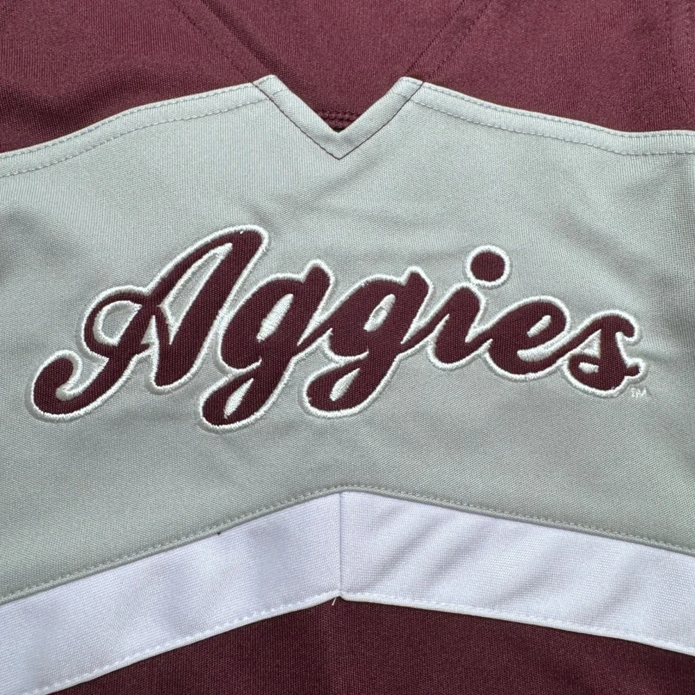 Gen2 Texas A&M Aggies Cheerleader Dress Kids Large 6X Maroon White Sleeveless